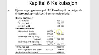 Kap 6 B Kalkyle industri [upl. by Jared]