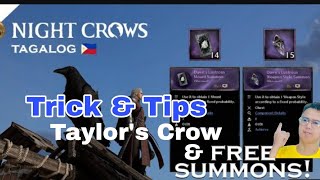 Trick ampTips Night Crows Free Summon On Taylors Crow [upl. by Einnov37]