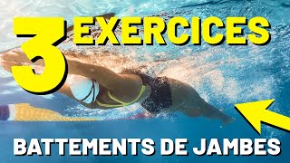 3 EXERCICES  BATTEMENTS DES JAMBES EN CRAWL [upl. by Engelhart]