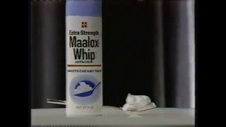 Maalox Whip commercial  1987 [upl. by Burn]