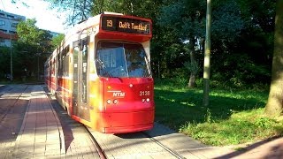 HTM tramlijn 19 Leidschendam Noord  Delft Tanthof  versneld [upl. by Hamon]