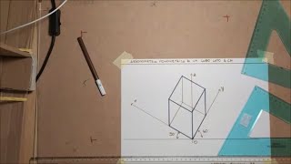 assonometria monometrica di un cubo di 6 cm [upl. by Lamonica986]