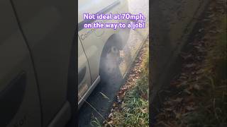 Motorway Blow out blowout problem dangerous breakdown [upl. by Polinski]