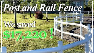 DIY Post and Rail Fence [upl. by Theodore517]