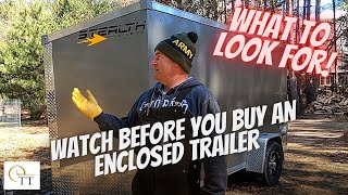 88 Enclosed Trailer Buyers Guide  Aluminum vs Steel  What to look for  6 x 12 Stealth Trailer [upl. by Brote]