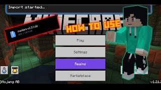 Easy way to import modes in Minecraft PE 121 usefulmods rahulmcpe [upl. by Hyatt540]