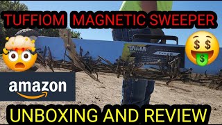 TUFFIOM MAGNETIC SWEEPER UNBOXING AND REVIEW amazon amazonfinds harborfreight [upl. by Yeh]