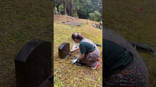 Headstone Cleaning  “Well done good and faithful servant” headstonecleaning historicpreservation [upl. by Kaasi]