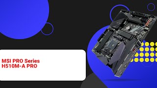 НИКС Компьютерный Супермаркет видео про Материнская плата MSI H510MA PRO [upl. by Oler15]