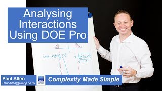 Complexity Made Simple  Analysis Interactions using DOE Pro [upl. by Rihsab62]