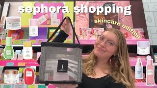 SKINCARE SHOPPING AT SEPHORA  new skincare must haves  HUGE HAUL [upl. by Onida]