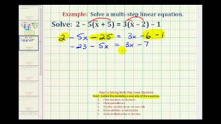 Ex Solve an Equation with Variables and Parentheses on Both Sides [upl. by Aura255]