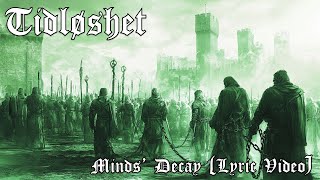 Tidløshet  Minds Decay 2024 Melodic black metal Lyric video [upl. by Einallem]