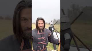 Gambeson Vs 155lb warbow history historical medieval fantasy skyrim archery dnd knight lotr [upl. by Neau]