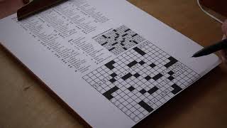 Crossword ASMR soft spoken pen scratching  NYT Tuesday November 12 2024 [upl. by Nivaj54]