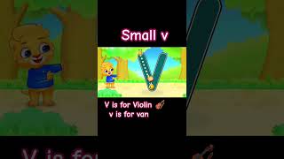 051 Capital V and Small v ।। Toddlers Learning Game Zone ।। capitalsmallletters toddlers kids [upl. by Tahmosh]