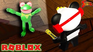 HELP FROGGE SNUCK UP ON ME  LETS PLAY ROBLOX FROGGE WITH COMBO PANDA [upl. by Ahsuatan]