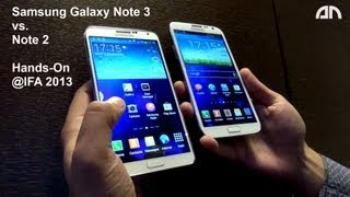 Samsung Galaxy Note 3 vs Galaxy Note 2  Vergleich  IFA 2013  androidnextde [upl. by Unders789]