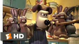 Wallace amp Gromit The Curse of the WereRabbit 2005  Bunny Breakfast Scene 110  Movieclips [upl. by Aber]