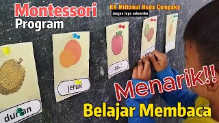 Ide permainan montessori quotbelajar membaca TANPA mengejaquot [upl. by Yolane597]