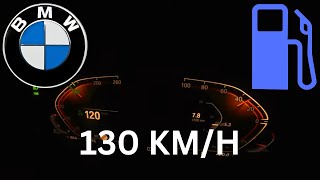 2024 BMW 120d xDrive 190 HP  Fuel Consumption Test 130 KMH [upl. by Gnart]