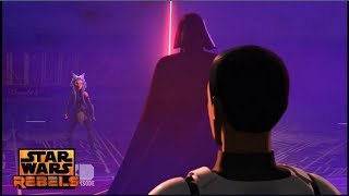 Star Wars Rebels Ezra Time Travel to Saves Ahsoka From Vader [upl. by Theda]