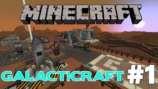 Minecraft GALACTICRAFT Survival ep 1 [upl. by Terrell7]