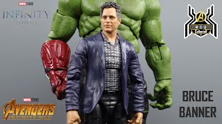 Marvel Legends BRUCE BANNER Hulk The Infinity Saga Avengers Infinity War MCU Figure Review [upl. by Imoan]