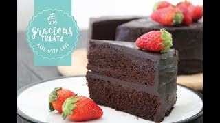 Eggless Moist Chocolate Cake Recipe [upl. by Rutherford]