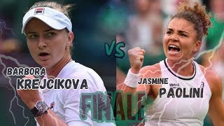 Barbora Krejcikova vs Jasmine Paolini  All About Wimbledon 2024 FINALE [upl. by Rosmarin]