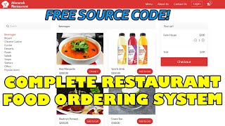 Complete Restaurant Food Ordering System using PHP MySQL  Free Source Code Download [upl. by Aivata909]