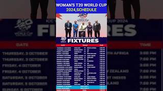 ICC Womens T20 World Cup 2024 Schedule Announced shorts cricket icct20worldcup2024 [upl. by Yona]