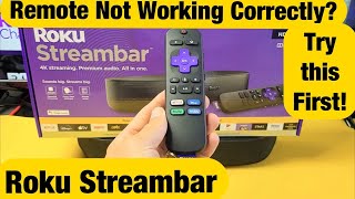 Roku Streambar Remote Not Working Delay Response Some Buttons Not Working Ghosting etc FIXED [upl. by Watters311]