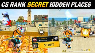 Cs Rank20 Secret Hidden Places For Grandmaster😱Top 20 Hidden Places Rank Push Free Fire After OB42 [upl. by Eanyl243]