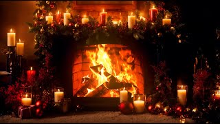 Cozy Christmas Fireplace🔥Instrumental Christmas Piano amp Relaxing Fire Sounds 🎄Merry Christmas [upl. by Enyamrahc]