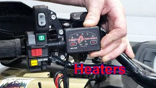 Installing heated grips on my 2023 Can Am Outlander 700 tis the season [upl. by Lot]