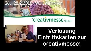 Verlosung Eintrittskarten Creativmesse München 2016 RuthvonG [upl. by Os]