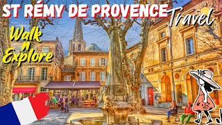 SaintRémydeProvence 🇫🇷 Beautiful Medieval Villages 🌞 French Village Walking Tour 🌷 [upl. by Releyks]