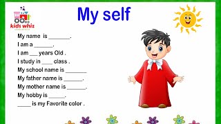 quotAll About Me  Fun and Easy Myself Learning for Kids  Preschool amp Kindergartenquot [upl. by Fletcher]