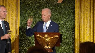 President Joe Biden speaks at dinner with NATO allies [upl. by Stout]