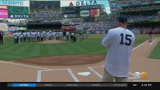 Yankees hold OldTimers Day for first time since 2019 [upl. by Adnomal]