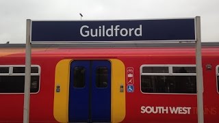 South West Trains London Waterloo to Guildford via Claygate [upl. by Good]