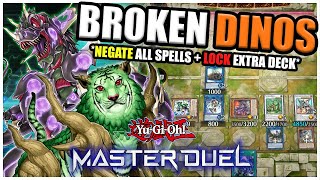 NEW UPDATED DINO WITH NATURIA BEAST  Anti meta  Scrap Dino Deck Profile  YuGiOh Masterduel [upl. by Salohcin]