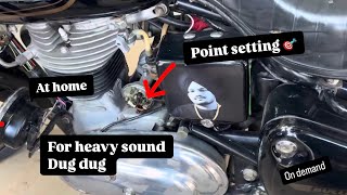 old bullet heavy sound POINT SETTING full retire dug dug ​⁠Grewalvlogs2007 bullet350 oldisgold [upl. by Yemarej]