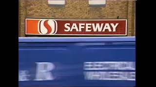 Safeway Supermarket  Supermarkets  British Shoppers  Stock Footage  TNSL029002 [upl. by Iago668]