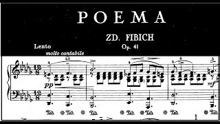 Great Adagios Zdeněk Fibich  Poem op 41 nr 4  Riccardo Caramella piano [upl. by Lartnom]