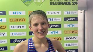 Innes FitzGerald after finishing top European at the World Cross [upl. by Beverle938]