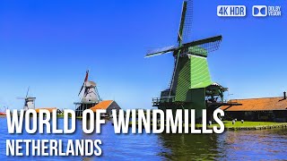 World Of Windmills Zaanse Schans  🇳🇱 Netherlands 4K HDR Walking Tour [upl. by Tserof101]