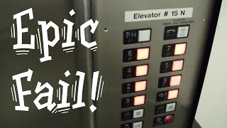 Epic elevator fail Stuck at Penthouse Steinberg elevators Otis elevator [upl. by Araj]