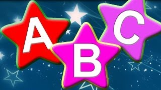 ALPHABET  ABC song with Cute Star shape  Alphabet Song  Phonics Song  NURSERY RHYME [upl. by Germann]